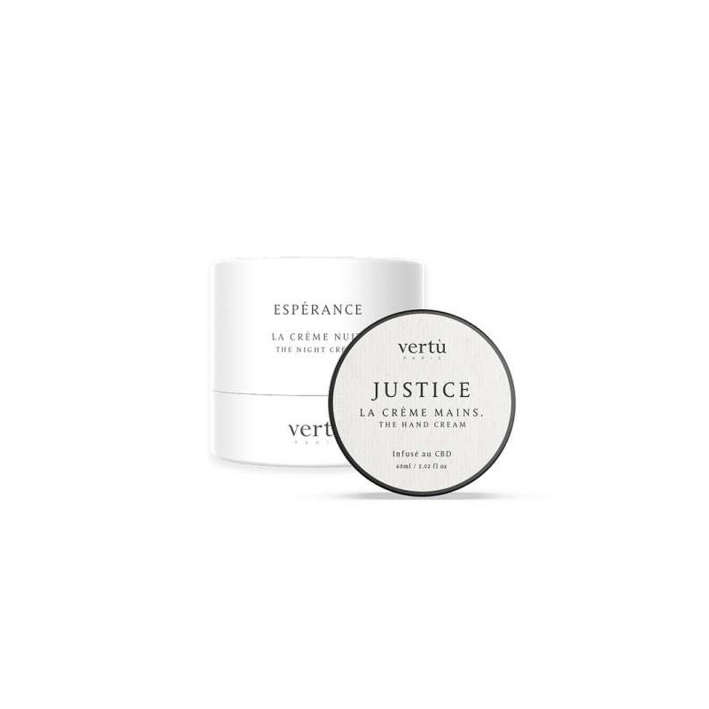 Justice la crème mains CBD 1000mg 60ml Vertu