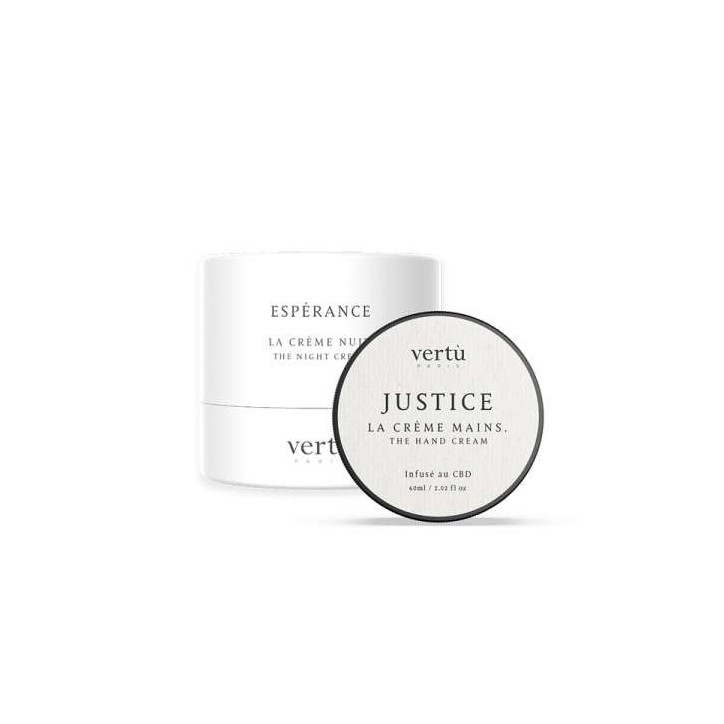 Justice la crème mains CBD 1000mg 60ml - Vertu