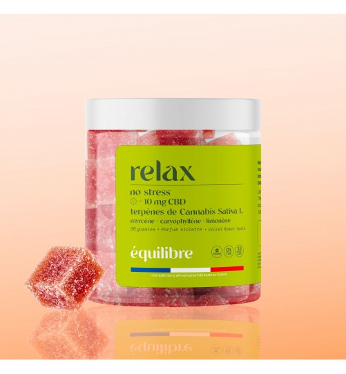 Gummies Relax CBD 10mg terpènes Equilibre