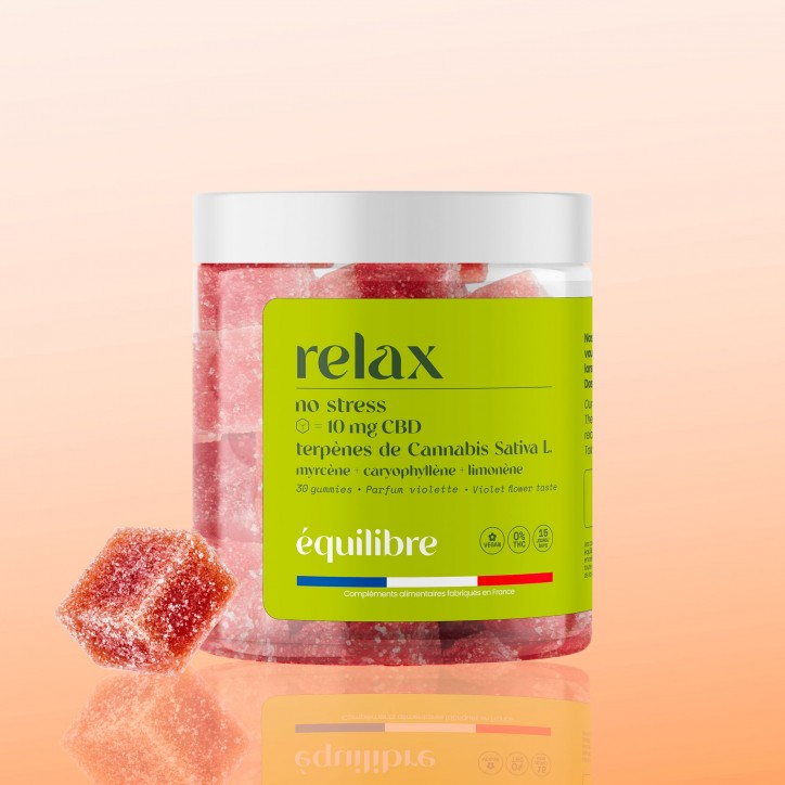 Gummies Relax CBD 10mg + terpènes - Equilibre