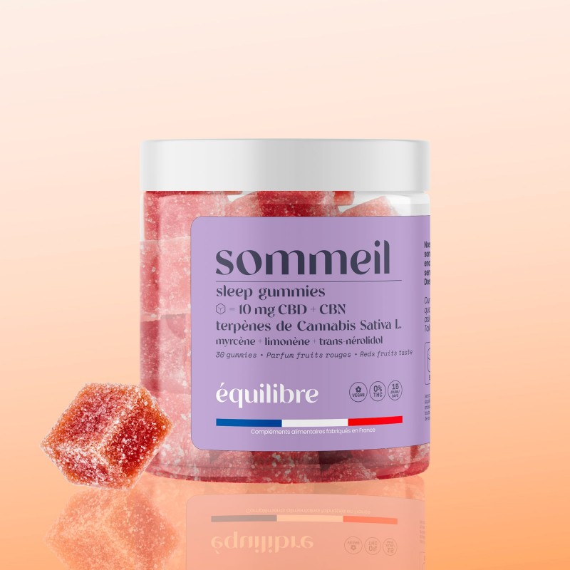 Gummies Sommeil CBD + CBN 10mg + terpènes Equilibre