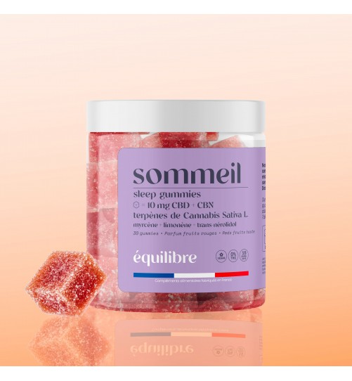 Gummies Sommeil CBD + CBN 10mg + terpènes Equilibre