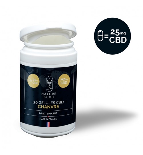 Gélules CBD Chanvre 750mg Nature & CBD