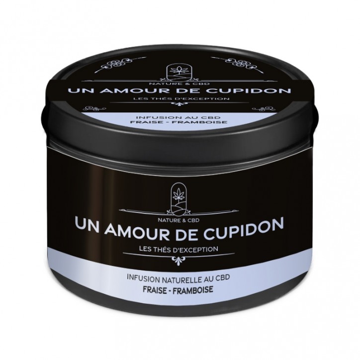 Infusion CBD Un Amour de Cupidon Fraise Framboise - Nature & CBD