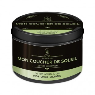 Thé vert CBD Mon Coucher de Soleil Pêche Goyave Gingembre Nature & CBD