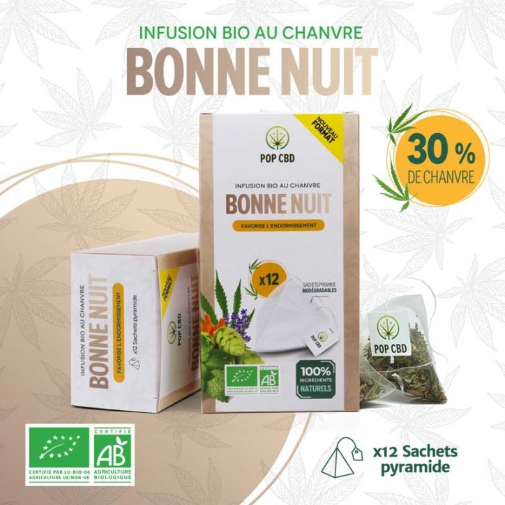 Infusion Bonne Nuit 12pcs - Pop CBD