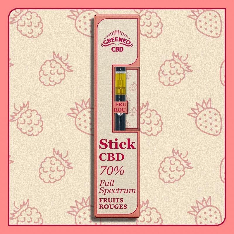 Stick Fruits Rouges CBD 70% Greeneo