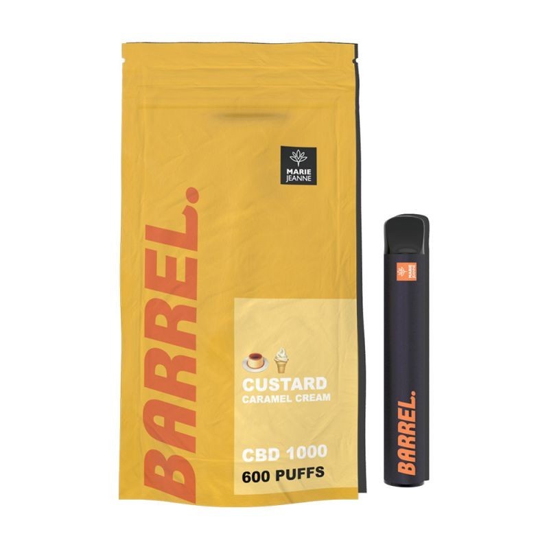 Barrel Custard 600 Puffs 100mg Marie Jeanne