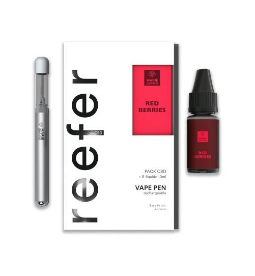 Pack Vape Pen Reefer Red Berries 300mg Marie Jeanne