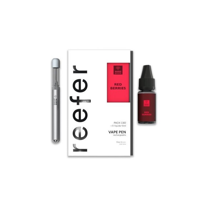 Pack Vape Pen Reefer Red Berries 300mg - Marie Jeanne