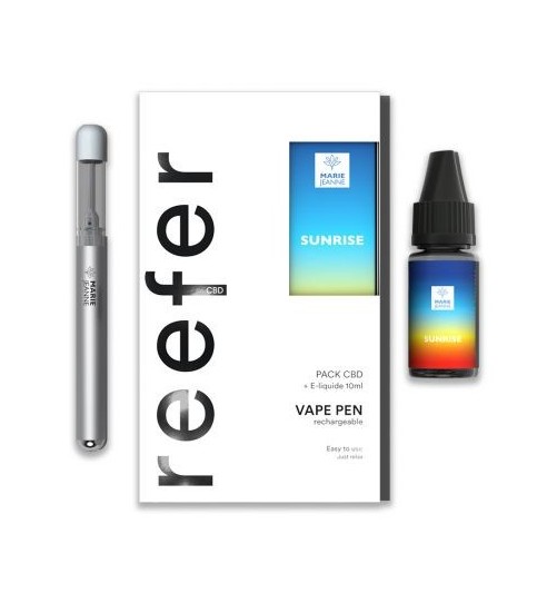 Pack Vape Pen Reefer Sunrise 600mg Marie Jeanne