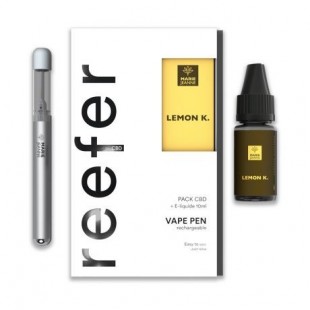 Pack Vape Pen Reefer Lemon Kush 600mg Marie Jeanne