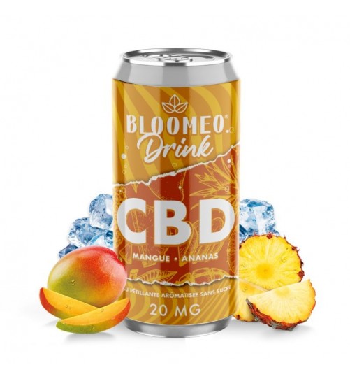 Canette Mangue Ananas CBD 20mg 33cl Bloomeo