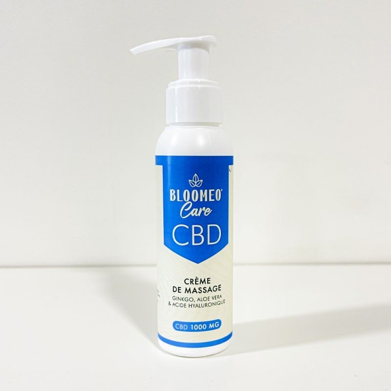 Crème de Massage CBD 1000mg 100ml Bloomeo