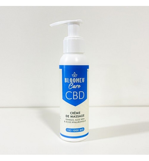 Crème de Massage CBD 1000mg 100ml Bloomeo