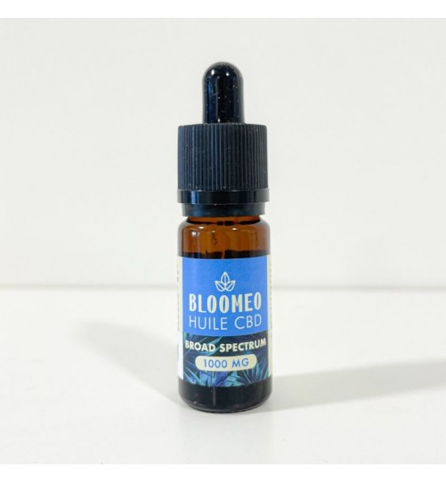 Huile CBD Broad Spectrum 1000mg 10ml Bloomeo