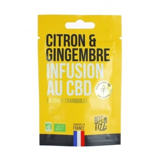 Infusion Bio au CBD Gingembre Citron 50g Tizz Stilla