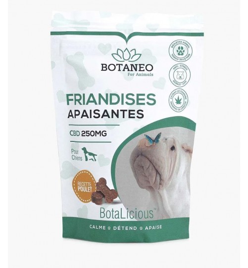 Friandise CBD pour Chien 2.5mg poulet Botaneo