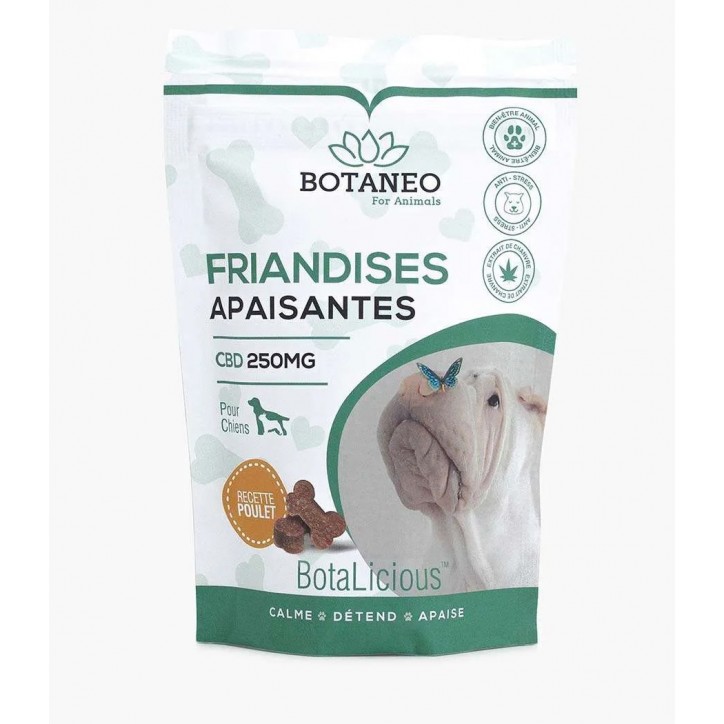 Friandise CBD pour Chien 2.5mg poulet - Botaneo