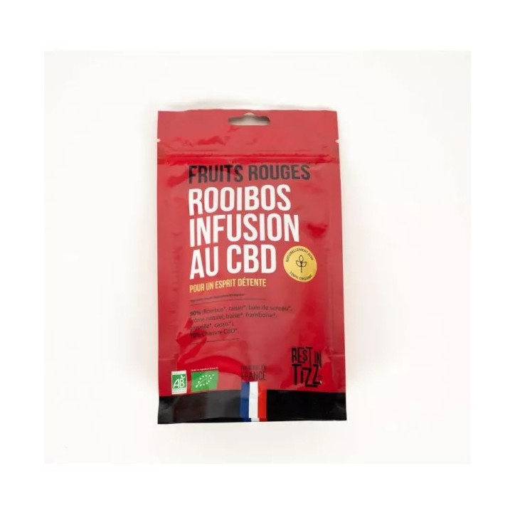 Infusion Rooibos CBD Fruits Rouges 50g - Tizz Stilla