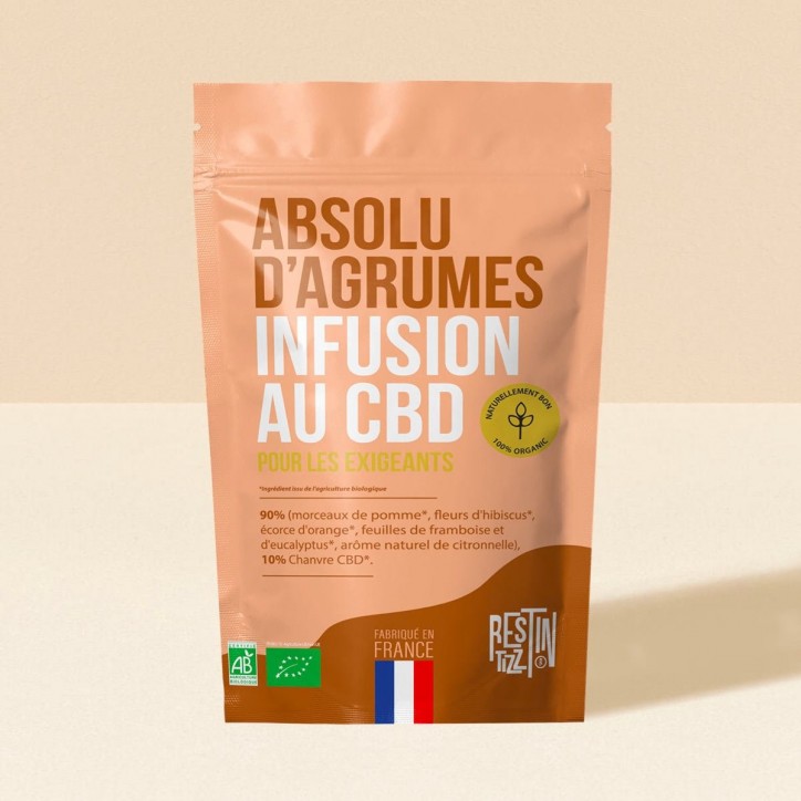 Infusion Bio au CBD Absolu d'agrumes 50g - Tizz Stilla