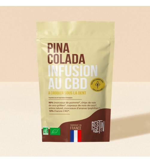 Infusion Bio au CBD Pina Colada 50g Tizz Stilla