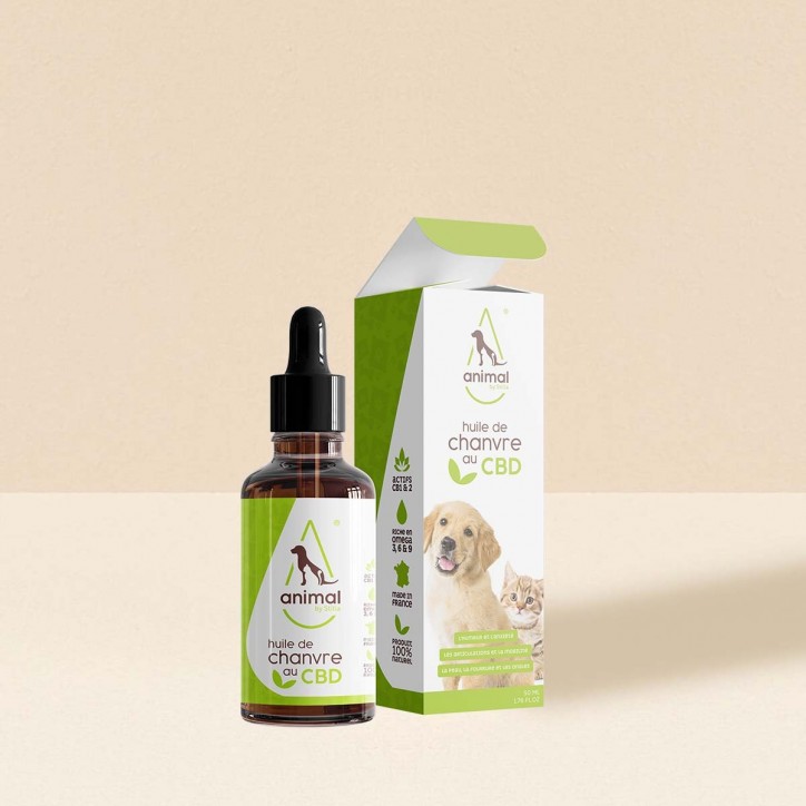 Huile de chanvre au CBD 1000mg 50ml - Animal by Stilla