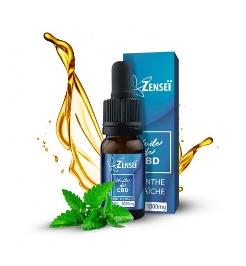 Huile de CBD Menthe fraiche 2000mg 10ml Zensei