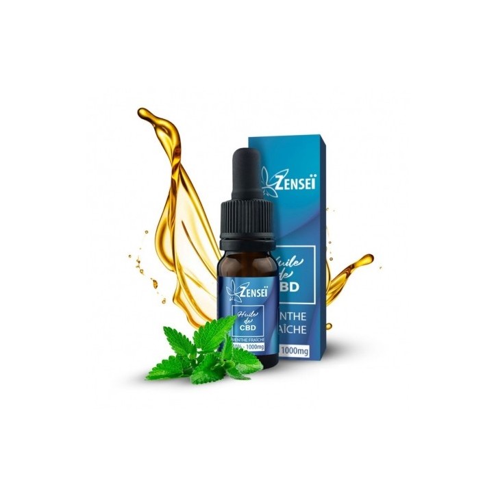 Huile de CBD Menthe fraiche 2000mg 10ml - Zensei