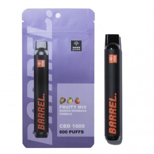 Barrel Fruity Mix 600 puffs 1000 CBD Marie Jeanne