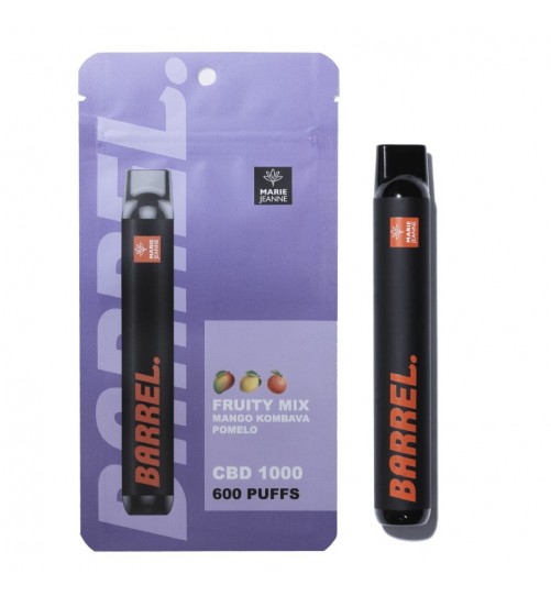 Barrel Fruity Mix 600 puffs 1000 CBD Marie Jeanne