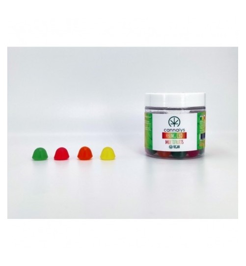 Pot bonbons mous VEGAN multi-fruits CBD 450mg Cannalys