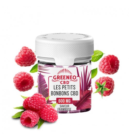 Les Petits Bonbons Framboise CBD 600mg Greeneo