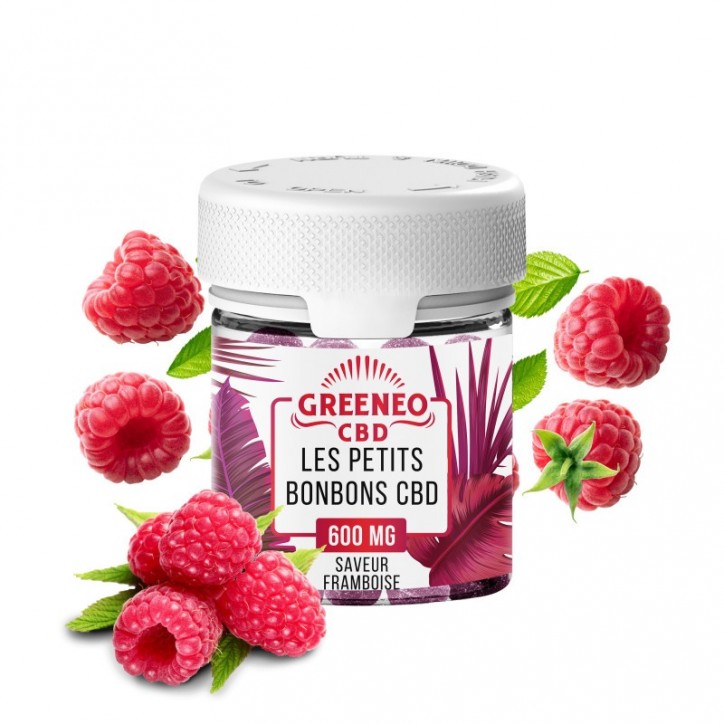 Les Petits Bonbons Framboise CBD 600mg - Greeneo