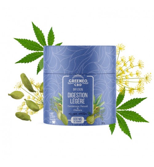 Infusion CBD Digestion Légère 30g Greeneo