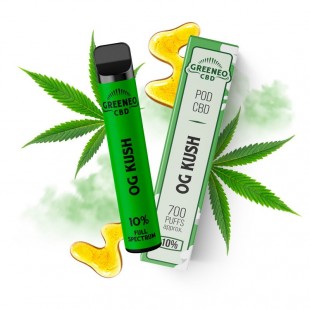 OG Kush 700 puffs 1000mg CBD Greeneo