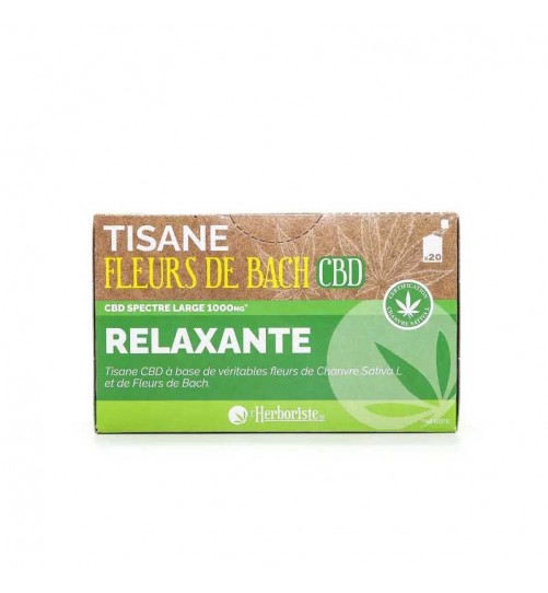 Tisane Fleurs de Bach CBD 20 sachets L'herboriste CBD