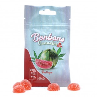 Bonbons CBD + CBG goût pastèque 10 pcs - Mama Kana