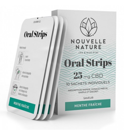 Oral Strips CBD 25mg Nouvelle Nature