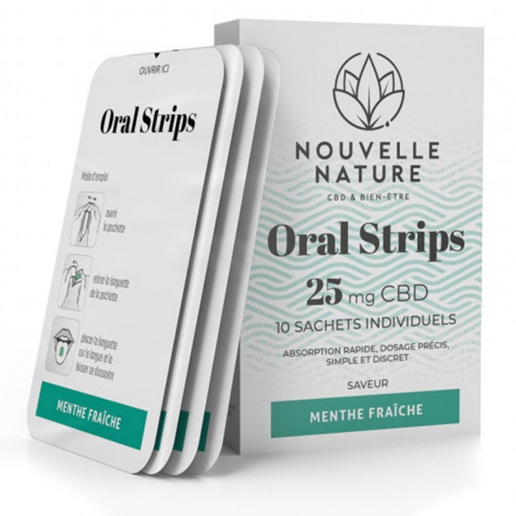 Oral Strips CBD 25mg - Nouvelle Nature