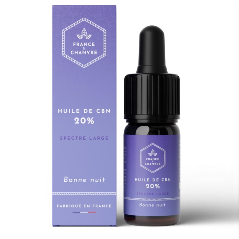 Huile de CBN Bonne nuit 20% 10ml France et Chanvre