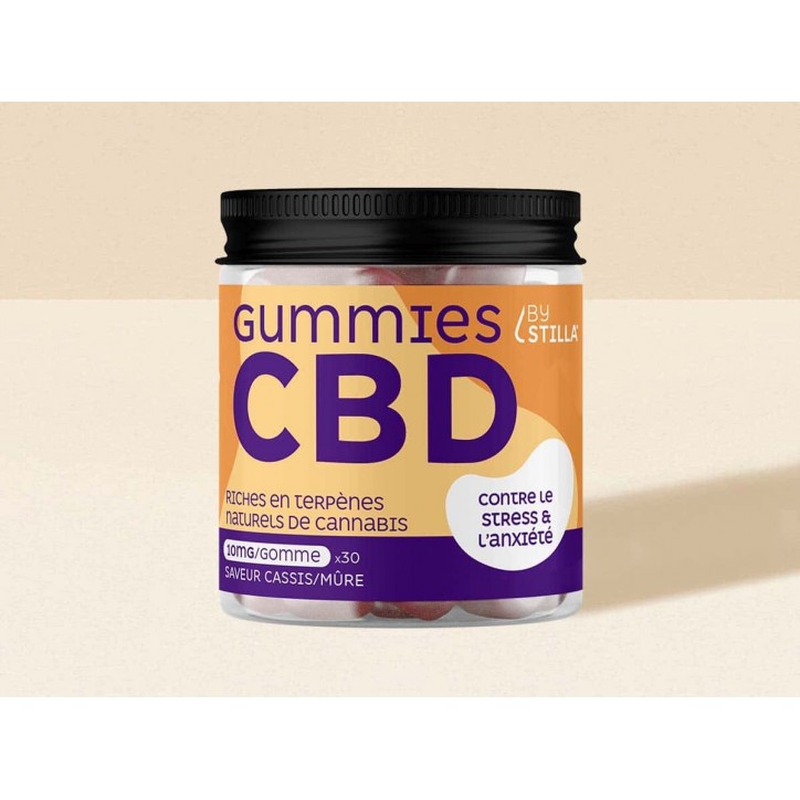 Gummies CBD Détente Cassis Mûre 300mg 30pcs - By Stilla