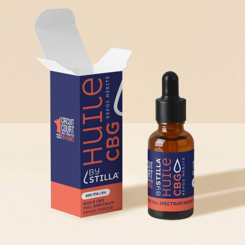 Huile de CBG Repos Mérité Choco Noisette 10ml Stilla