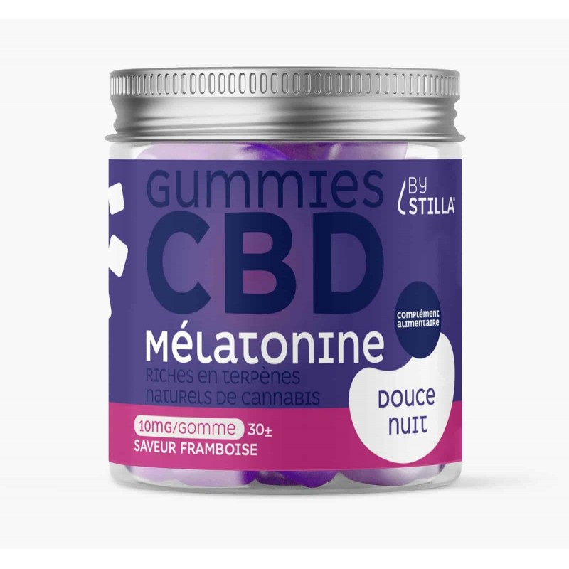 Gummies CBD Mélatonine Framboise 300mg 30pcs Stilla