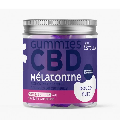 Gummies CBD Mélatonine Framboise 300mg 30pcs Stilla