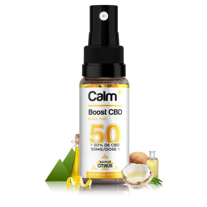 Spray Boost CBD 50% Citrus 5ml - Calm+