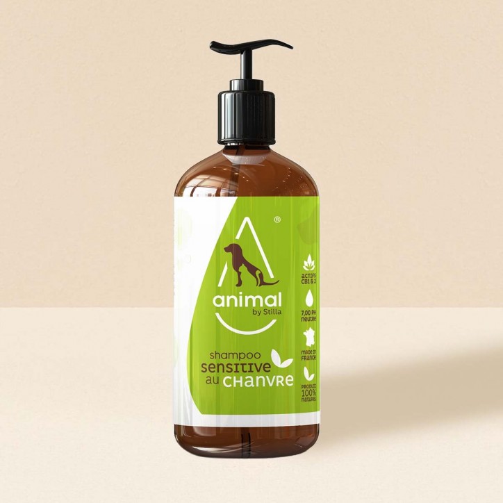 Shampoo sensitive au chanvre CBD 300ml - Animal by Stilla