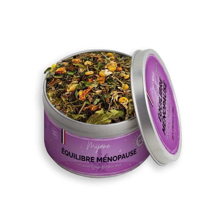 Infusion élixir Miraculeux équilibre ménopause CBD 25% 31g - Mijane